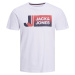 Jack&Jones Pánske tričko JCOLOGAN Stan dard Fit 12228078 White XL
