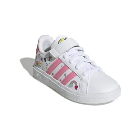 Detská rekreačná obuv ADIDAS Grand Court Minnie Mouse EL K cloud white bliss pink grey