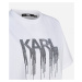 Tričko Karl Lagerfeld Rhinestone T-Shirt Biela