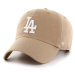 Bavlnená šiltovka 47brand MLB Los Angeles Dodgers béžová farba, s nášivkou, B-NLRGW12GWS-KHA