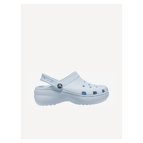 Light blue women's slippers on the platform Crocs Classic Platfrorm - Women