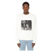 Diesel Mikina - S-GINN-E8 SWEAT-SHIRT biela