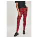 Women's Skinny Tartan Trousers red/bl