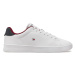 Tommy Hilfiger Sneakersy Court Cupsole Leather Flag FM0FM05451 Biela