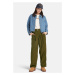 TIMBERLAND Nohavice 'Needle Corduroy Wide Leg Pant'  olivová