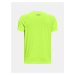 Neónovo-zelené chlapčenské tričko Under Armour UA Pjt Rock Tech HardWork SS
