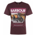 Barbour International Tričko 'Racer'  burgundská / vínovo červená / biela / hnedá / antracitová