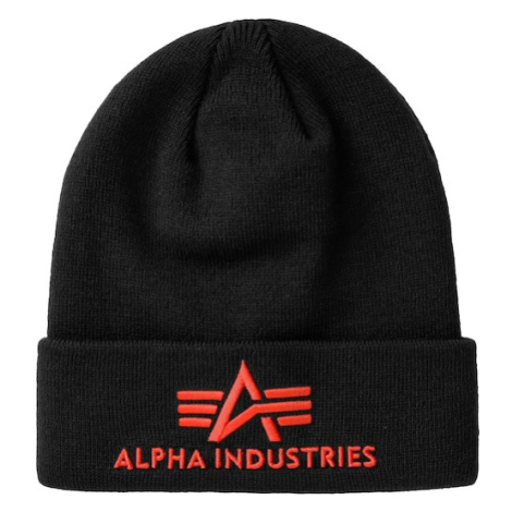 ALPHA INDUSTRIES Čiapky  červená / čierna