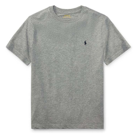 Detské bavlnené tričko Polo Ralph Lauren šedá farba, melanžové