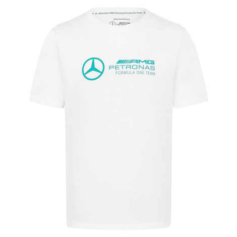 Mercedes AMG Petronas pánske tričko Large Logo white F1 Team 2024
