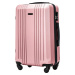 ROSE GOLD SADA CESTOVNÝCH KUFROV KESTRAL KST01, SET OF 3 SUITCASES (L, M, S) WINGS, ROSE GOLD