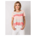 Peach-coral blouse with lace Zahra