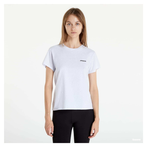 Tričko Patagonia W's P-6 Logo Responsibili-Tee White