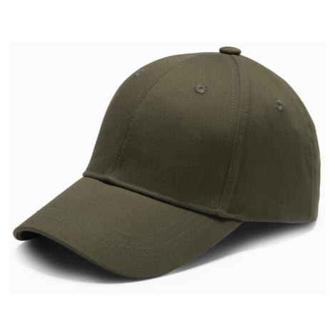Ombre Men's one-color baseball cap - khaki