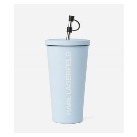 Hrnček Karl Lagerfeld K/Essential Cup With Straw Modrá