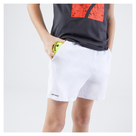 Chlapčenské tenisové šortky TSH100 biele ARTENGO