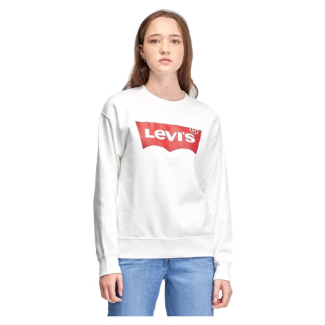 BIELA MIKINA LEVI'S GRAPHIC STANDARD CREW HOODIE 186860011 Levi´s