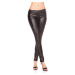 Sexy KouCla Skinny Letherlook nohavice so zipsom black