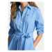 Polo Ralph Lauren Košeľové šaty 211943992002 Modrá Regular Fit