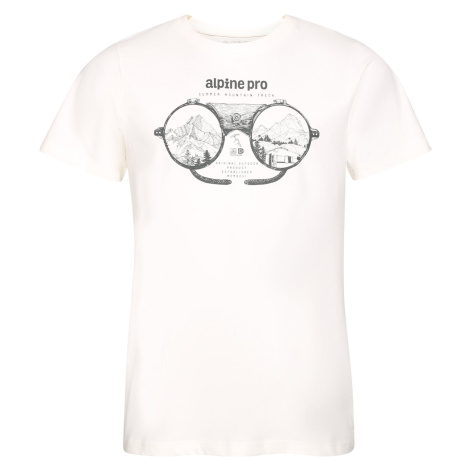 Men's T-shirt made of organic cotton ALPINE PRO TERMES crème variant pa