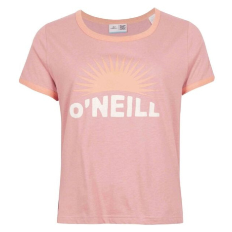 O'Neill MARRI RINGER T-SHIRT Dámske tričko, ružová, veľkosť