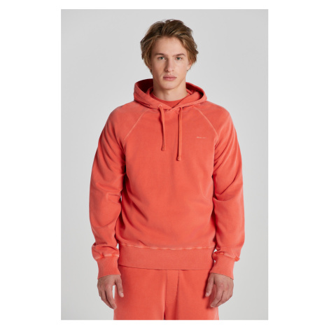 MIKINA GANT SUNFADED HOODIE BURNT ORANGE