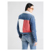 Tommy Jeans Prechodná bunda 'Izzie'  modrá denim / červená / biela