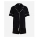 Pyžamo Karl Lagerfeld Logo Jersey Pj Set Čierna