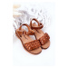 Kids knitted sandals Camel Bailly