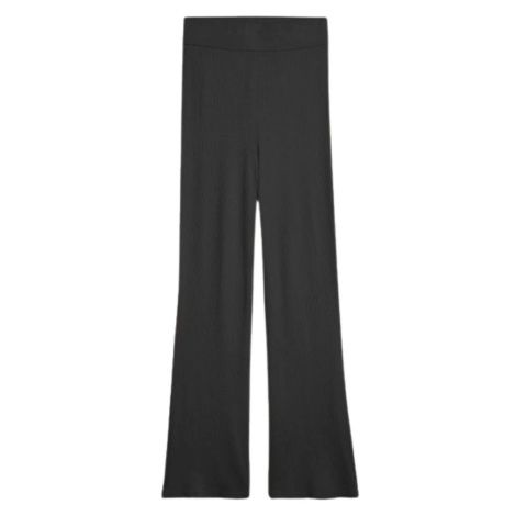 Tommy Jeans Tepláky - TJW A-LINE RIB BADGE PANT čierne