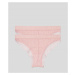 Spodná Bielizeň Karl Lagerfeld Lace Brief Set 2-Pack Ružová