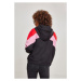 Urban Classics Ladies Oversize 3-Tone Block Hoody blk/firered/coolpink