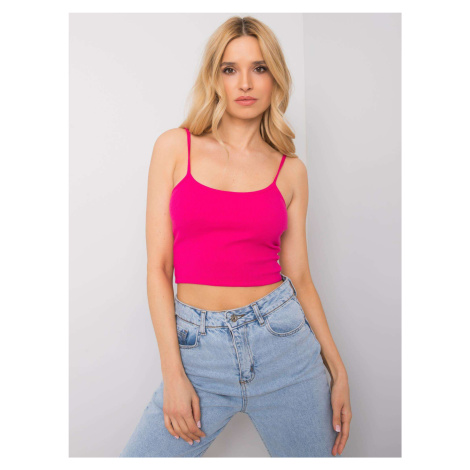 RUE PARIS Fuchsia crop top