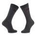 Converse Súprava 3 párov vysokých ponožiek unisex E745H-3010 Čierna