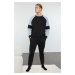 Trendyol Men's Black Color Block Knitted Pajama Set