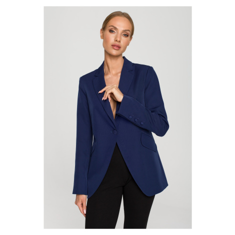 Made Of Emotion Woman's Jacket M701 Navy Blue