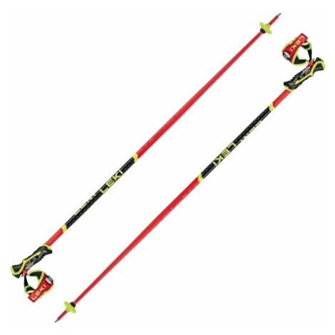 Leki WCR SL 3D Bright Red/Black/Neonyellow 140 cm Lyžiarske palice