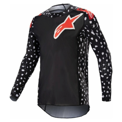 Alpinestars Supertech North Jersey Black/Neon Red Motokrosový dres