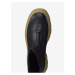 Béžovo-čierne členkové topánky Tamaris