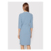 Rinascimento Košeľové šaty CFC0105870003 Modrá Slim Fit