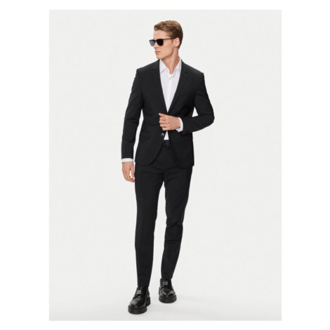 Hugo Oblek 50450994 Čierna Extra Slim Fit Hugo Boss