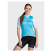 Svetlomodré dámske športové tričko na zips Kilpi CORRIDOR