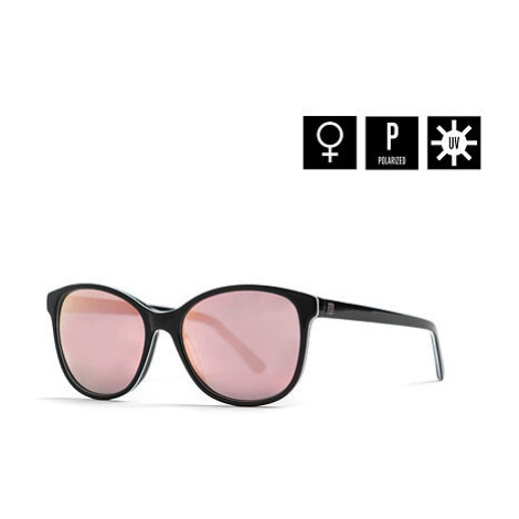 HORSEFEATHERS Slnečné okuliare Chloe - gloss black/mirror rose BLACK