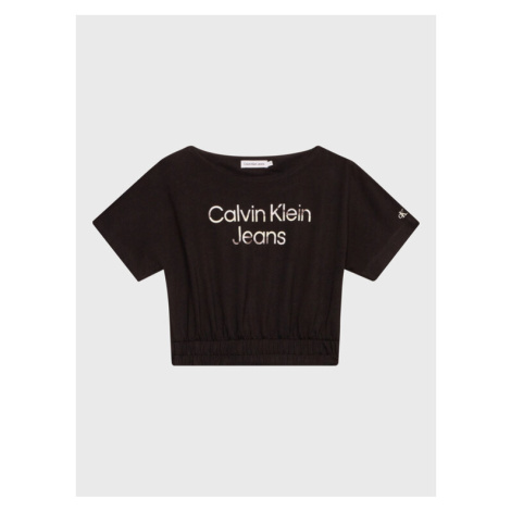Calvin Klein Jeans Tričko Hero Logo IG0IG01855 Čierna Regular Fit