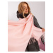 Light pink knitted women's scarf