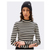 Armedangels Alaani Striped black-oatmilk