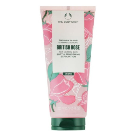 The Body Shop Vyhladzujúci sprchový peeling British Rose 200 ml