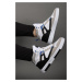 Riccon Men's Comfort Sneaker Boots 001263 White Saxe