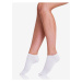 Sada dvoch dámskych ponožiek v bielej farbe Bellinda COTTON IN-SHOE SOCKS 2x