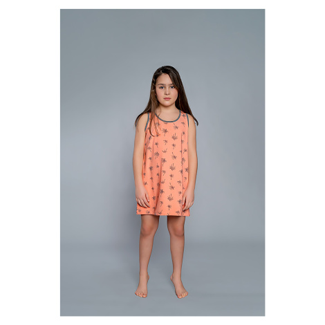 Madeira girls' shirt with wide straps - apricot print Italian Fashion